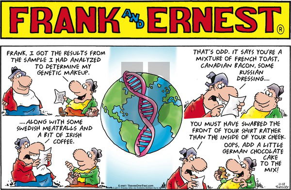 Frank and Ernest on Sunday November 12, 2017 Comic Strip