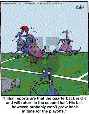 In the Bleachers on Monday January 10, 2011 Comic Strip