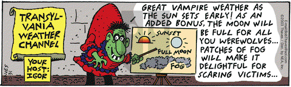 Frank and Ernest on Saturday November 1, 2003 Comic Strip