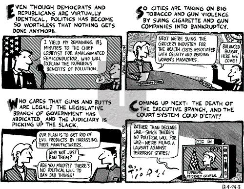 Ted Rall on Monday December 13, 1999 Comic Strip