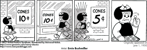 Nancy Classics on Thursday June 1, 2017 Comic Strip