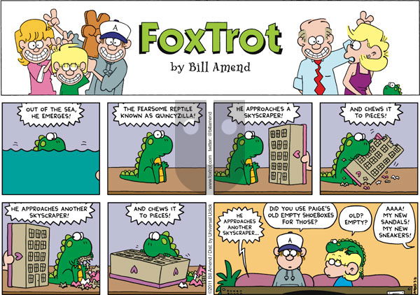 FoxTrot on Sunday July 31, 2011 Comic Strip