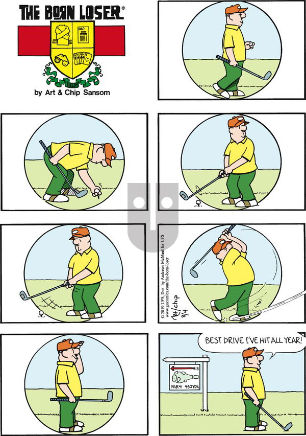 The Born Loser on Sunday August 4, 2019 Comic Strip