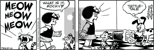 Nancy on Monday February 24, 2003 Comic Strip