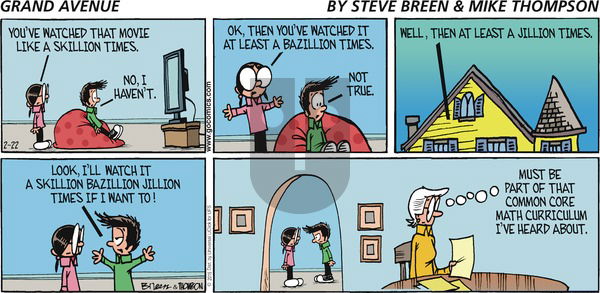 Grand Avenue on Sunday February 22, 2015 Comic Strip