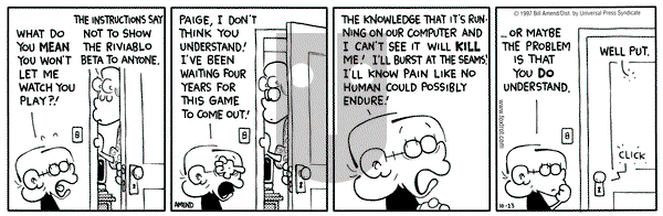 FoxTrot on Thursday October 23, 1997 Comic Strip