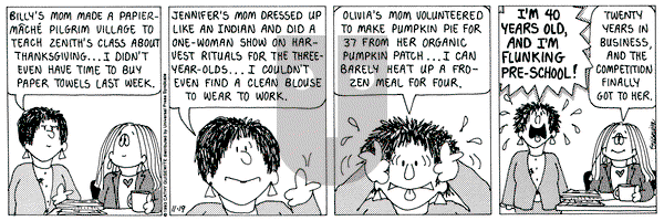 Cathy Classics on Wednesday November 19, 1997 Comic Strip