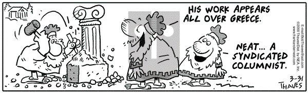 Frank and Ernest on Friday March 31, 2000 Comic Strip