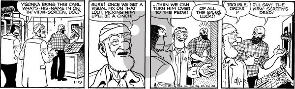 Alley Oop on Tuesday January 19, 1971 Comic Strip