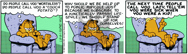 Garfield on Thursday January 8, 1987 Comic Strip