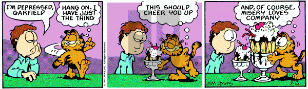 Garfield on Wednesday July 8, 1987 Comic Strip