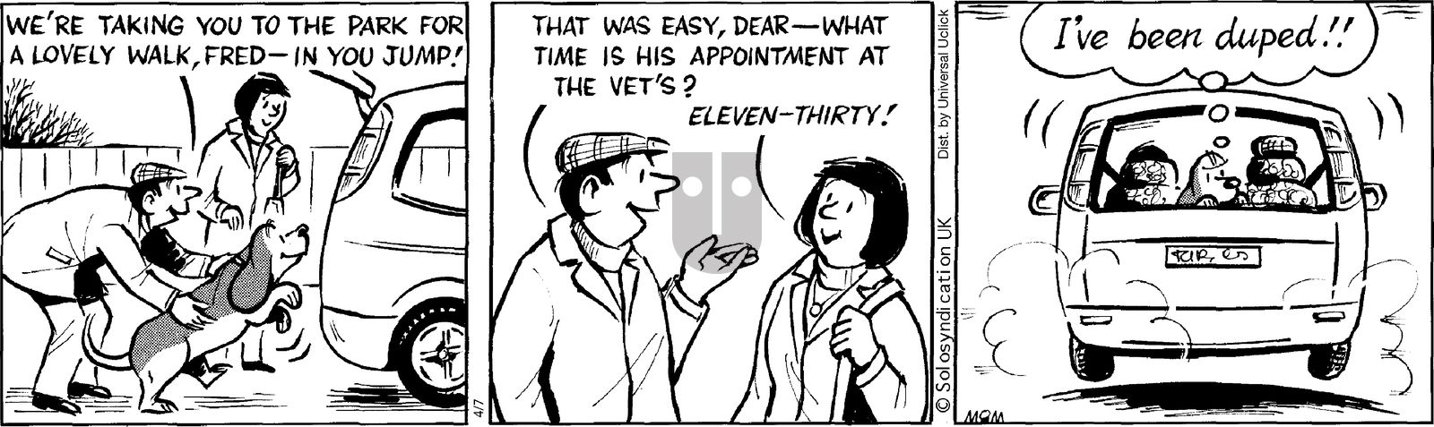 Fred Basset on Monday April 7, 2014 Comic Strip