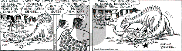 Alley Oop on Monday July 20, 1998 Comic Strip