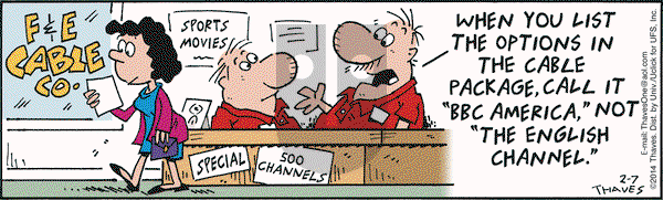 Frank and Ernest on Friday February 7, 2014 Comic Strip