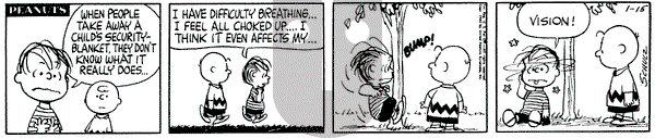 Peanuts on Tuesday January 15, 1963 Comic Strip