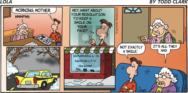 Lola on Sunday January 3, 2010 Comic Strip