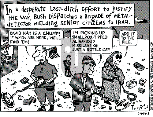 Ted Rall on Friday February 6, 2004 Comic Strip
