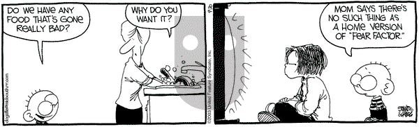 The Buckets on Tuesday September 30, 2003 Comic Strip