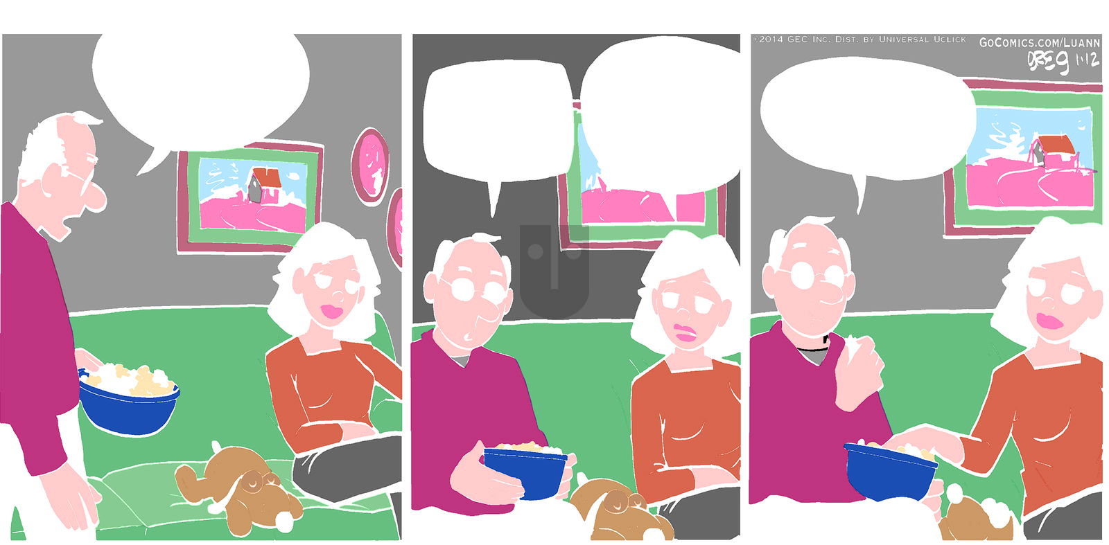 Luann on Sunday January 12, 2014 Comic Strip