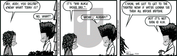 The Boondocks on Monday February 24, 2014 Comic Strip