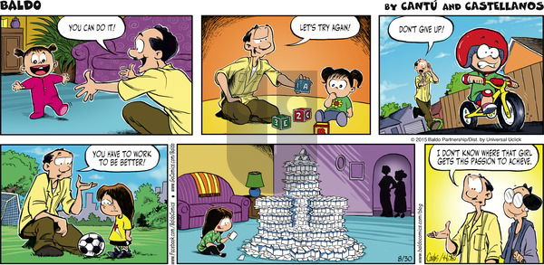 Baldo on Sunday August 30, 2015 Comic Strip