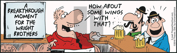 Frank and Ernest on Wednesday November 2, 2016 Comic Strip