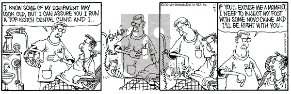 Monty on Wednesday November 3, 2004 Comic Strip