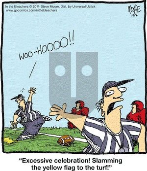 In the Bleachers on Monday November 17, 2014 Comic Strip