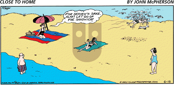 Close to Home on Sunday June 15, 2008 Comic Strip