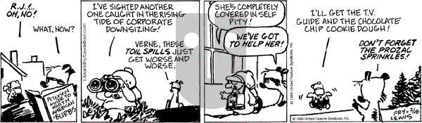 Over the Hedge on Wednesday February 28, 1996 Comic Strip