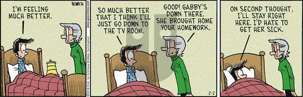 Grand Avenue on Friday February 2, 2018 Comic Strip