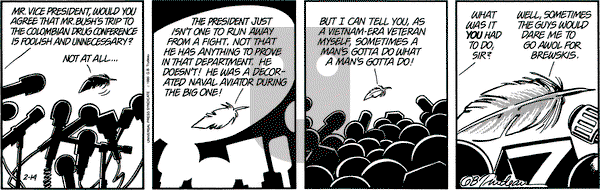 Doonesbury on Wednesday February 14, 1990 Comic Strip