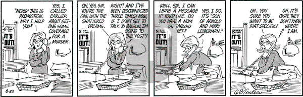 Doonesbury on Tuesday August 30, 1977 Comic Strip