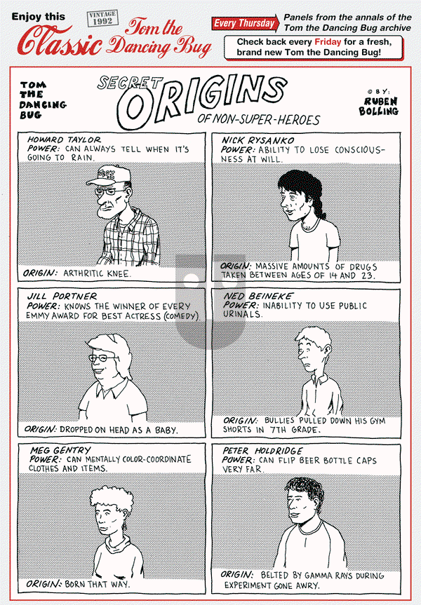 Tom the Dancing Bug on Thursday November 26, 2015 Comic Strip