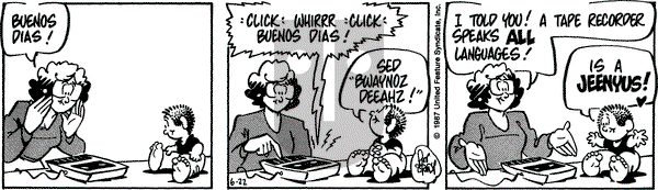 Rose is Rose on Monday June 22, 1987 Comic Strip