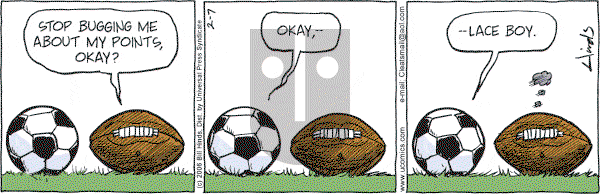 Cleats - Tuesday February 7, 2006 Comic Strip