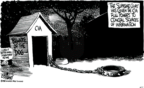 Pat Oliphant - Wednesday April 17, 1985 Comic Strip