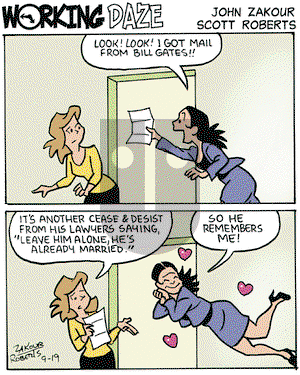 Working Daze - Friday September 19, 2008 Comic Strip