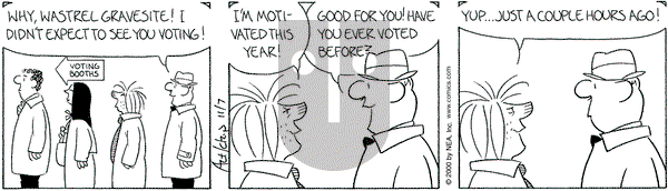 The Born Loser on Tuesday November 7, 2000 Comic Strip