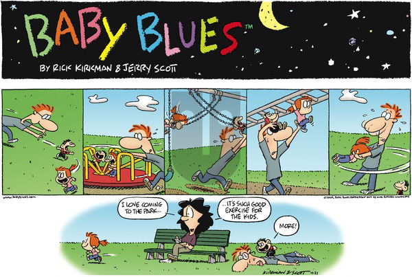 Baby Blues on Sunday April 21, 2002 Comic Strip