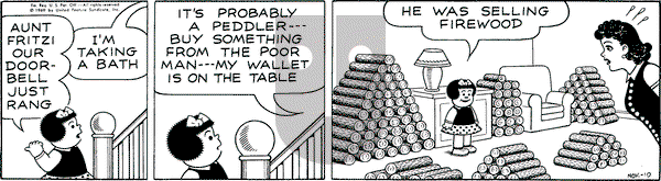 Nancy on Monday November 10, 1969 Comic Strip