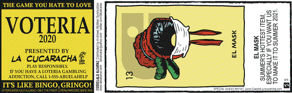 La Cucaracha on Thursday August 6, 2020 Comic Strip
