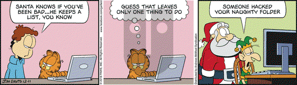 Garfield on Tuesday December 11, 2018 Comic Strip