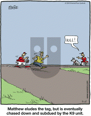 In the Bleachers on Friday July 15, 2005 Comic Strip