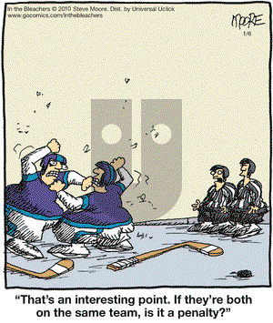 In the Bleachers on Tuesday January 6, 2015 Comic Strip