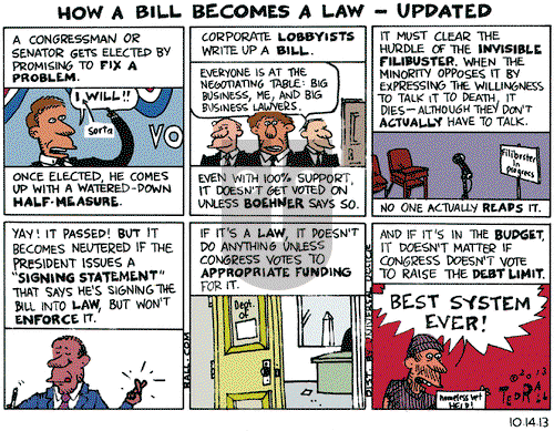 Ted Rall on Monday October 14, 2013 Comic Strip