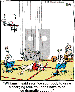 In the Bleachers - Tuesday March 13, 2001 Comic Strip