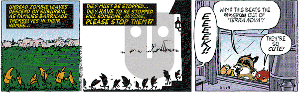 Over the Hedge on Saturday November 19, 2011 Comic Strip