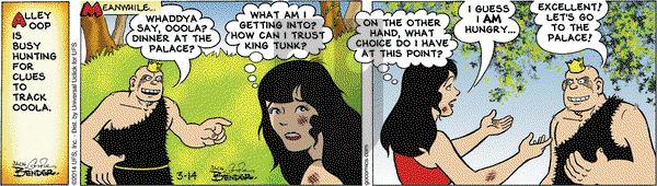Alley Oop on Friday March 14, 2014 Comic Strip