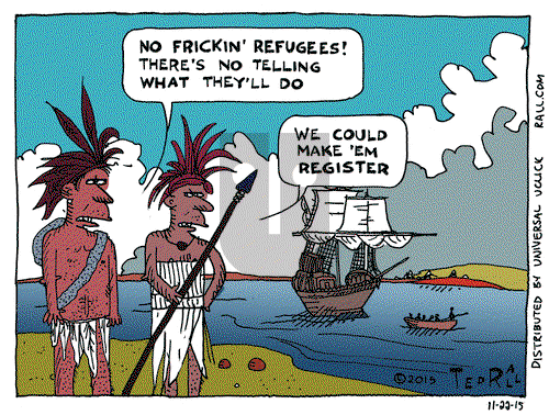 Ted Rall on Monday November 23, 2015 Comic Strip